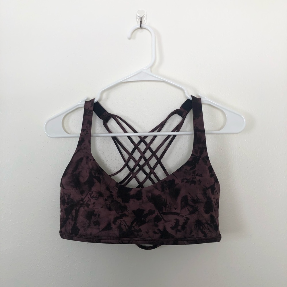 Lululemon Athletica Black Strappy Sports Bra